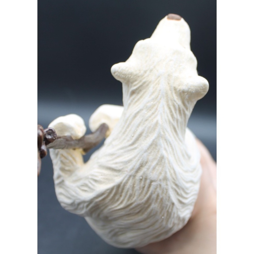 Department 56 Polar Bear Pinecone Candle Holder Figurine Winter Lodge Decor 12" - Picture 6 of 13